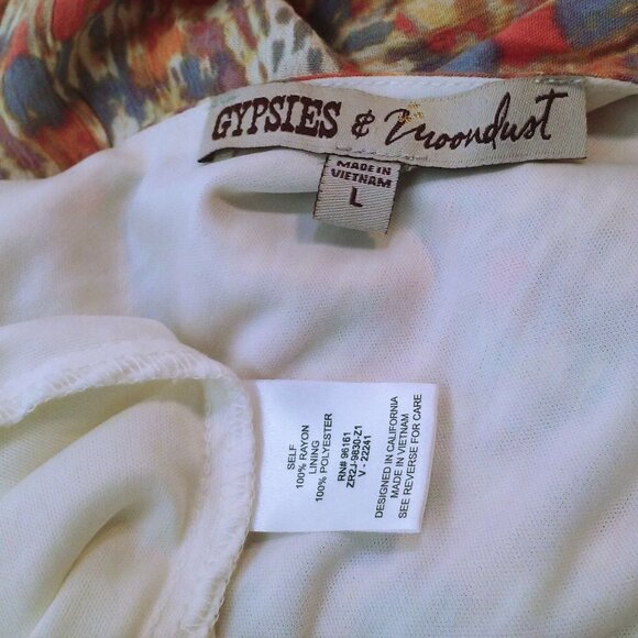 Gypsies+Moondust Tiered Ruffle Mini Sun Dress Lady-L Knot-Straps Smocked HiWaist - Picture 7 of 14